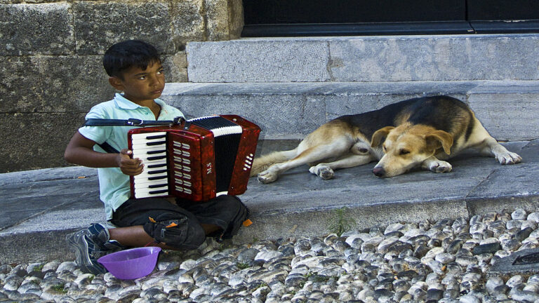 Nestor Fanos - boy-and-dog